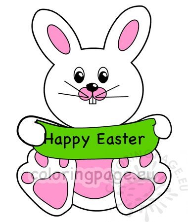 Happy Easter Bunny printable