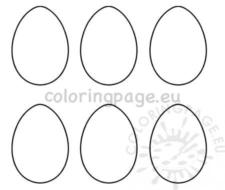 6 Easter egg templates