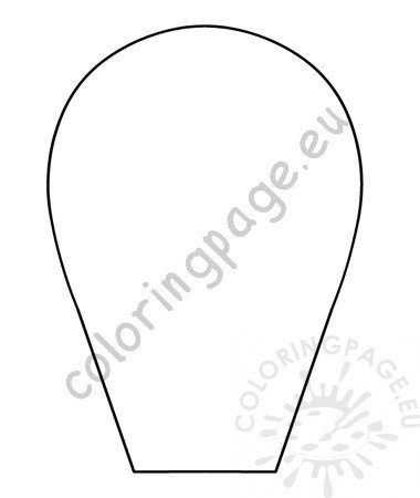 Large Flower Petal Template – Coloring Page