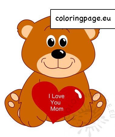 love you mom teddy bear