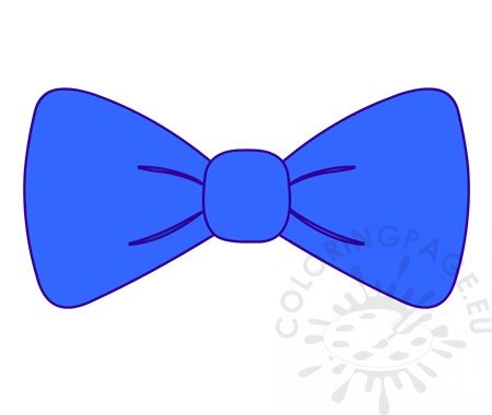 Blue bow tie clip art – Coloring Page