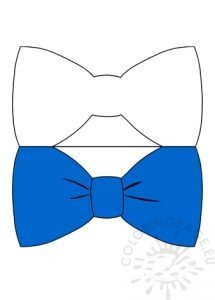 Father's Day Bow Tie Card | Coloring Page