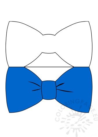 Father’s Day Bow Tie Card – Coloring Page