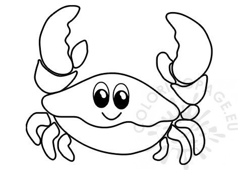 cartoon smiling crab