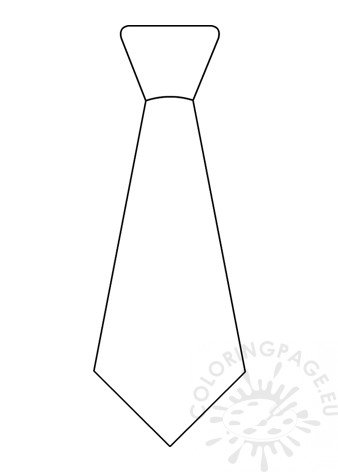Father's day tie cut out | Coloring Page