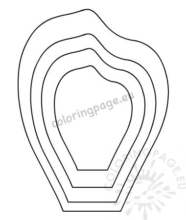 Giant paper rose template | Coloring Page