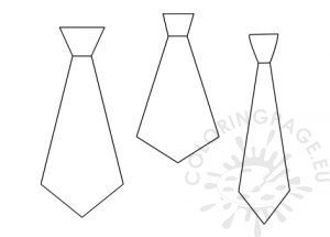 Tie Template printable | Coloring Page