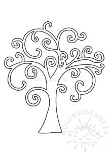 Tree of Life template printable | Coloring Page