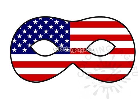 4 july patriotic mask