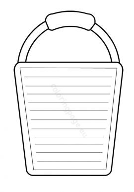 Summer Bucket List Craft Template – Coloring Page