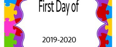 2020 first day school sign