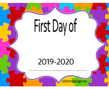 2020 first day school sign