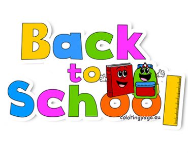 colorful back school