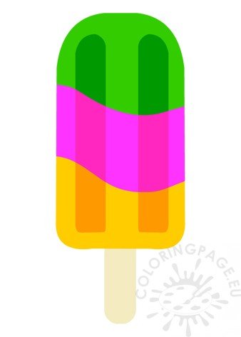 colorful ice lolly