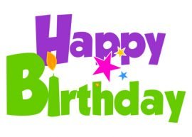 Happy Birthday greeting message with stars | Coloring Page
