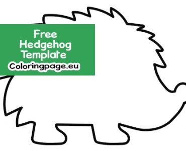 hedgehog craft template