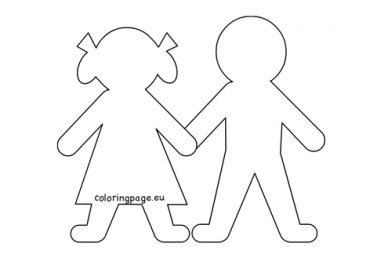 Printable Paper Doll Templates – Coloring Page