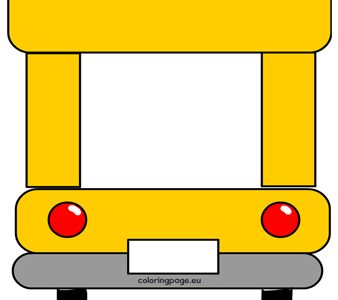 school bus photo frame