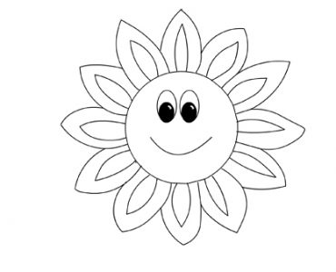 sunflower smiley face