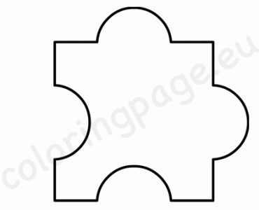 Blank Puzzle Piece template