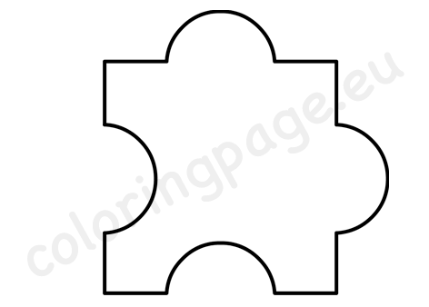 Blank Puzzle Piece template
