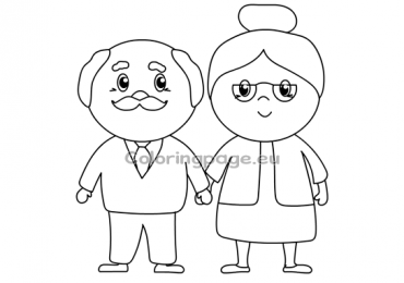 Happy Grandparent's Day Free PDF | Coloring Page