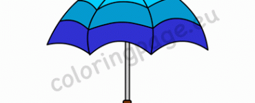 blue rain umbrella