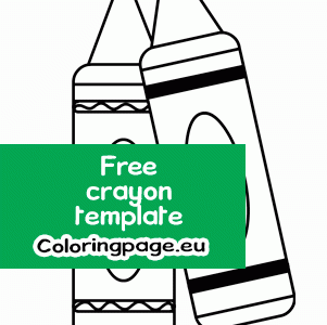 crayon template printable