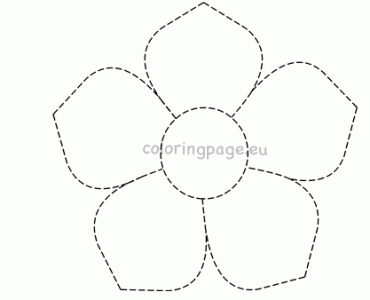 flower trace worksheet