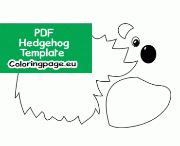 free hedgehog template