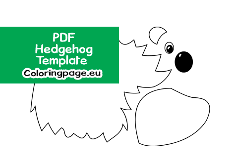 free hedgehog template