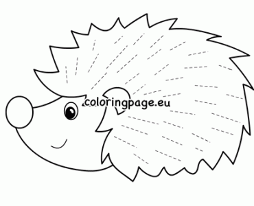 hedgehog trace worksheet