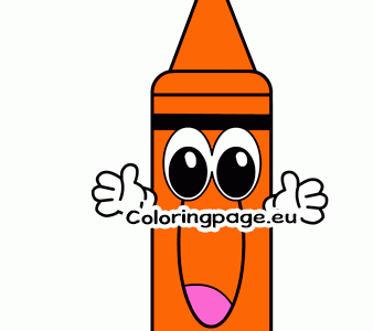 orange crayon