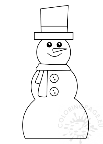 Christmas snowman template