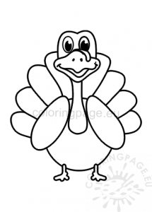 Cute Turkey Thanksgiving printable | Coloring Page