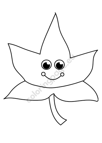 Cute leaf cartoon