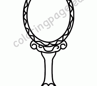 Vintage hand mirror