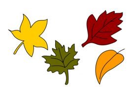 Autumn Leaves set | Coloring Page