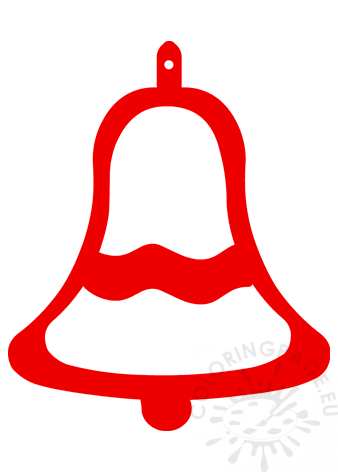 christmas bell ornament template
