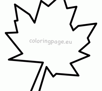 maple leaf template cut out