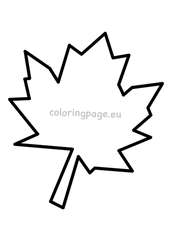 maple leaf template cut out
