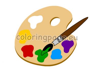 palette paint brush