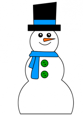 Paper Snowman Christmas Decoration | Coloring Page