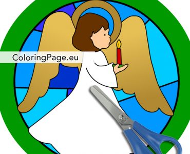 stained glass decoration angel