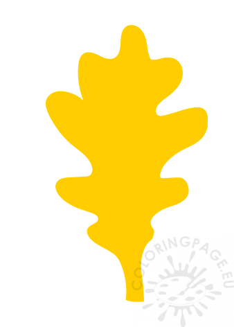 yellow oak leaf