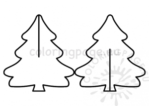 3D Christmas Tree Pattern | Coloring Page