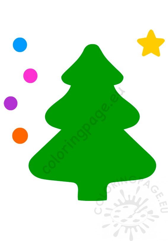 Christmas Tree craft template