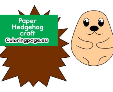 Paper Hedgehog craft