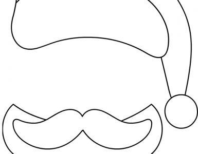 Rabbit mask – Coloring Page