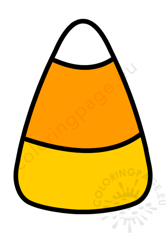 candy corn free printable  coloring page